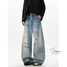 批发女童<b class='q'>牛仔裤</b>春秋2025新款秋装<b class='q'>儿童</b>洋气女孩秋季软老爹休闲大童裤子