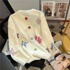 批发女童<b class='q'>毛衣</b><b class='q'>开衫</b>外套春秋款2025新款春季女孩宝宝春装<b class='q'>儿童</b>针织衫上衣