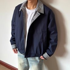 批发假两件外套男2025年新款翻领行政夹克男士秋装<b class='q'>潮牌</b>格子拼接褂子男
