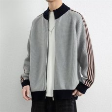批发半墨大码<b class='q'>男装</b>秋冬外套男棒球领撞色外套宽松<b class='q'>加肥</b><b class='q'>加大</b>胖子夹克潮流