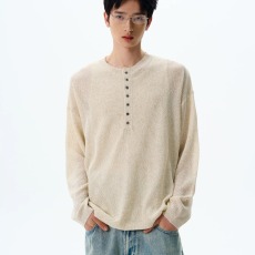 批发春秋薄款镂空防晒针织长袖<b class='q'>T</b><b class='q'>恤</b>男女宽松休闲设计感上衣ins