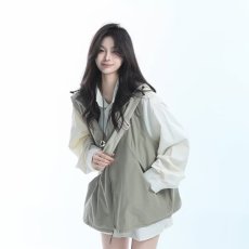 批发美式复古小众设计感机能风连帽<b class='q'>马甲</b><b class='q'>男</b>女潮牌休闲宽松坎肩背心外套
