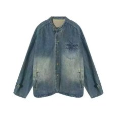 批发日系复古做旧水洗小个子<b class='q'>牛仔</b>外套女春秋季设计感chic港风夹克上衣