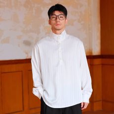 批发褶皱肌理衬<b class='q'>衫</b>男士春季新款长袖宽松休闲<b class='q'>寸</b><b class='q'>衫</b>韩版潮流免烫垂感衬<b class='q'>衣</b>