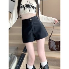 批发皮裤短裤女辣妹2025秋冬新<b class='q'>包臀</b>裤显瘦高腰外穿打底靴裤休闲裤子潮