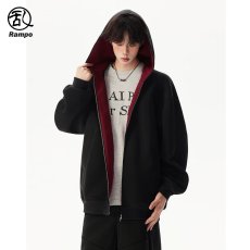 批发2025年卫衣男春秋季<b class='q'>新款</b>美式复古<b class='q'>户外</b>运动连帽开衫外套