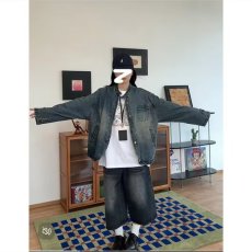 批发日系复古做旧水洗小个子<b class='q'>牛仔</b>外套女春秋季设计感chic港风夹克上衣