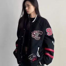 批发美式棒球服外套女2025秋冬新款宽松设计感休闲学生夹克上衣潮