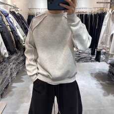 批发拼接领口卫衣男圆领套头衫宽松长袖<b class='q'>T</b><b class='q'>恤</b>通用打底衫男2025秋冬季潮