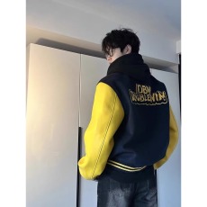批发流行<b class='q'>气质</b>新款慵懒百搭时尚龙凤尼拼皮毛巾绣外套简约潮流文艺日系