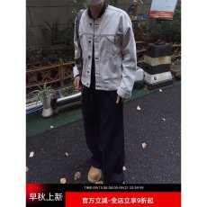 批发白色<b class='q'>牛仔</b>外套男春秋季高级感明线拼接<b class='q'>牛仔</b>衣2025新款男士夹克潮流