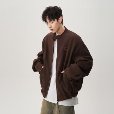 批发大码男士<b class='q'>夹克</b>男秋冬季新款宽松加肥加大棒球服胖子男装灯芯绒外套