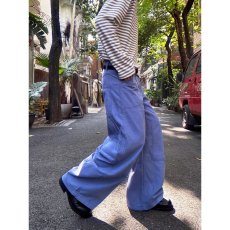 批发直筒裤男喇叭裤大脚宽松男士阔腿裤阔腿牛仔裤长裤子<b class='q'>中年</b>