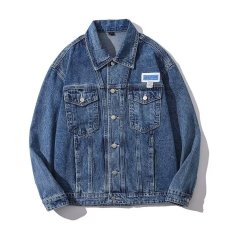 批发<b class='q'>牛仔</b>外套男士2025新款春秋褂子青少年棒球服潮流工装夹克衣服男装