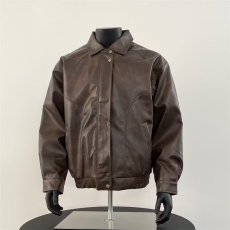 批发小众<b class='q'>皮衣</b><b class='q'>男士</b>春秋款2025新款翻领PU皮高级感机车休闲痞帅外套男款