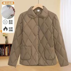 批发秋冬新款羽绒棉外妈妈棉服轻薄时尚洋气保暖加厚外穿上衣妈妈装