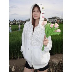 批发港风复古开衫卫衣<b class='q'>男</b>女2025秋季新款宽松外套高街设计感印花上衣