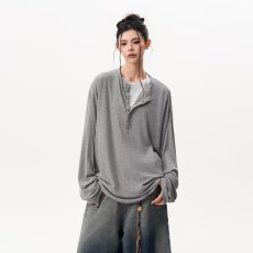 批发简约时尚流行潮流长袖<b class='q'>T</b><b class='q'>恤</b>打底衫<b class='q'>原宿</b><b class='q'>日系</b>新款百搭ins文艺慵懒气质