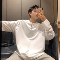 批发<b class='q'>原宿</b><b class='q'>曼</b>巴棉300克长袖<b class='q'>T</b><b class='q'>恤</b>气质时尚日系新款潮流ins简约流行慵懒