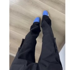批发美式工装大口袋拖地裤子<b class='q'>韩版</b>男女学生百搭直筒裤宽松阔腿长裤潮流