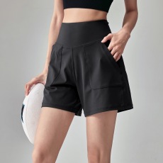 批发<b class='q'>夏季</b>新款透气运动短裤男女款休闲瑜伽服宽松跑步训练健身潮流裤子