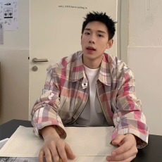 批发纯棉格子<b class='q'>衬衫</b>男长袖春秋宽松内搭港风复古内搭学生情侣叠穿<b class='q'>衬衣</b>