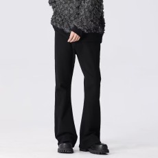 批发美式街头水洗做旧微喇牛仔<b class='q'>裤</b>男春秋直筒宽松<b class='q'>欧美</b>高街vibe风长<b class='q'>裤</b>子