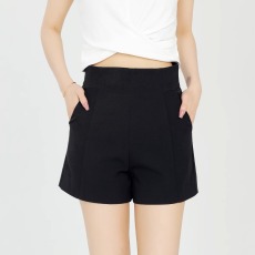 批发夏季高腰黑色西装短裤女2025新款爆款小个子透气a字裤子显瘦外穿