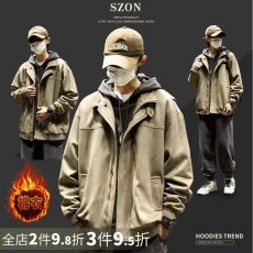 批发港仔文艺男<b class='q'>外套</b>男秋季2025新款美式休闲男装<b class='q'>男生</b>秋冬工装夹克男款