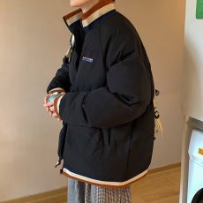 批发日系复古立领工装棒球服<b class='q'>男装</b>春秋季休闲<b class='q'>潮牌</b>棉衣帅气潮流拼色外套