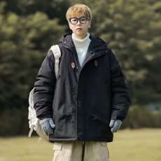 批发原宿2025新款防风防水棉衣时尚冬季棉衣冲锋衣外套防寒工装棉袄