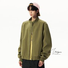 批发翻领夹克男2025年新款青少年学生日系复古水洗撞色外套