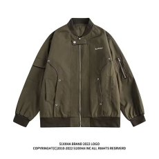 批发2025美式新款复古飞行员夹克棒球服男女<b class='q'>潮牌</b>休闲工装外套男生秋季