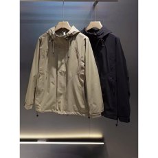 批发春秋连帽夹克外套男士防风冲锋衣简约时尚新款休闲百搭工装上衣男