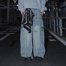 批发美式脏脏裤男秋季新款休闲工装裤男士潮流胖子加肥加大特大码<b class='q'>男装</b>