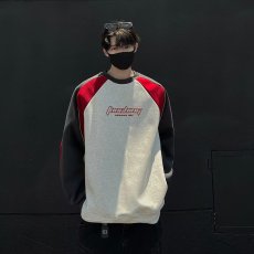 批发男女同款宽松2024秋装新品美式设计感拼接重磅情侣卫衣<b class='q'>外套</b>上衣男