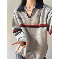 批发长袖POLOins<b class='q'>日系</b>时尚简约潮流气质新款流行慵懒原宿文艺百搭