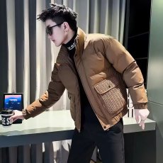 批发秋冬季痞帅<b class='q'>棉衣</b>男款高级感羽绒棉服2025新款修身潮流工装棉袄外套
