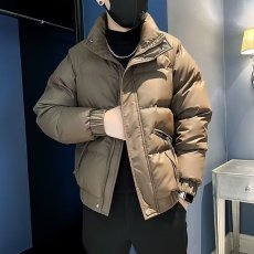 批发秋冬季痞帅<b class='q'>棉衣</b>男款高级感羽绒棉服2025新款修身潮流工装棉袄外套