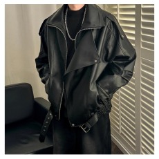 批发皮衣外套男酷飒风春秋穿搭潮牌装痞帅男女款机车美式飞行员皮夹克