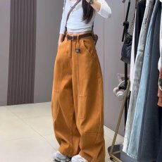 批发小众设计感弯刀裤牛仔裤女春秋季2025<b class='q'>新款</b>潮阔腿裤子宽松慵懒风