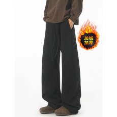 批发美式复古cleanfit高街宽松运动休闲裤春秋<b class='q'>街头</b>直筒裤加绒卫裤