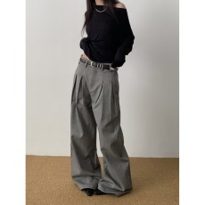批发极简老钱风拖地西<b class='q'>装裤</b>2025春秋新款通勤垂感西<b class='q'>装裤</b>宽松阔腿<b class='q'>裤</b>