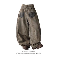 批发潮流慵懒百搭原宿文艺日系牛仔裤流行新款ins简约气质<b class='q'>时尚</b>