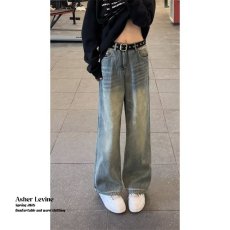 批发日系流行ins慵懒牛仔裤原宿新款潮流简约文艺<b class='q'>时尚</b>气质百搭