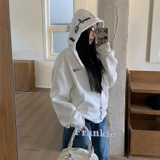 批发重磅美式开衫拉链休闲百搭卫衣<b class='q'>外套</b>男女潮牌初春秋2025新款慵懒风