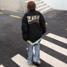 批发复古美式飞行员夹克男秋冬季棉衣日系情侣棒球服棉袄<b class='q'>外套</b>潮牌棉服