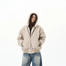 批发美式复古座山雕短款连帽毛领棉服男女冬季派克服棉衣<b class='q'>外套</b>