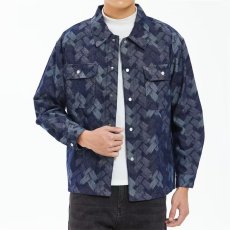 批发ins水洗牛仔外套男士秋季2025年新款美式潮牌痞帅宽松工装<b class='q'>夹克</b>