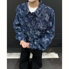 批发ins水洗牛仔外套男女秋季2025年新款美式潮牌痞帅宽松工装<b class='q'>夹克</b>